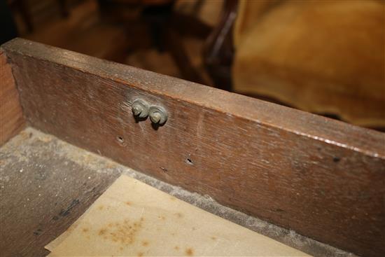 A George III mahogany side table W.57cm
